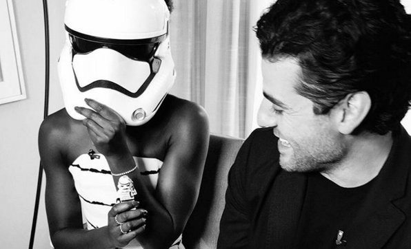Star wars the force awakens Lupita Nyong'o, Oscar Isaac
