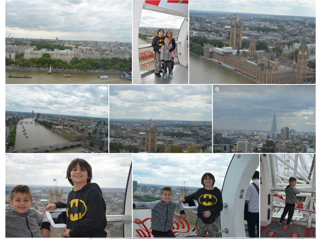 London eye with kids